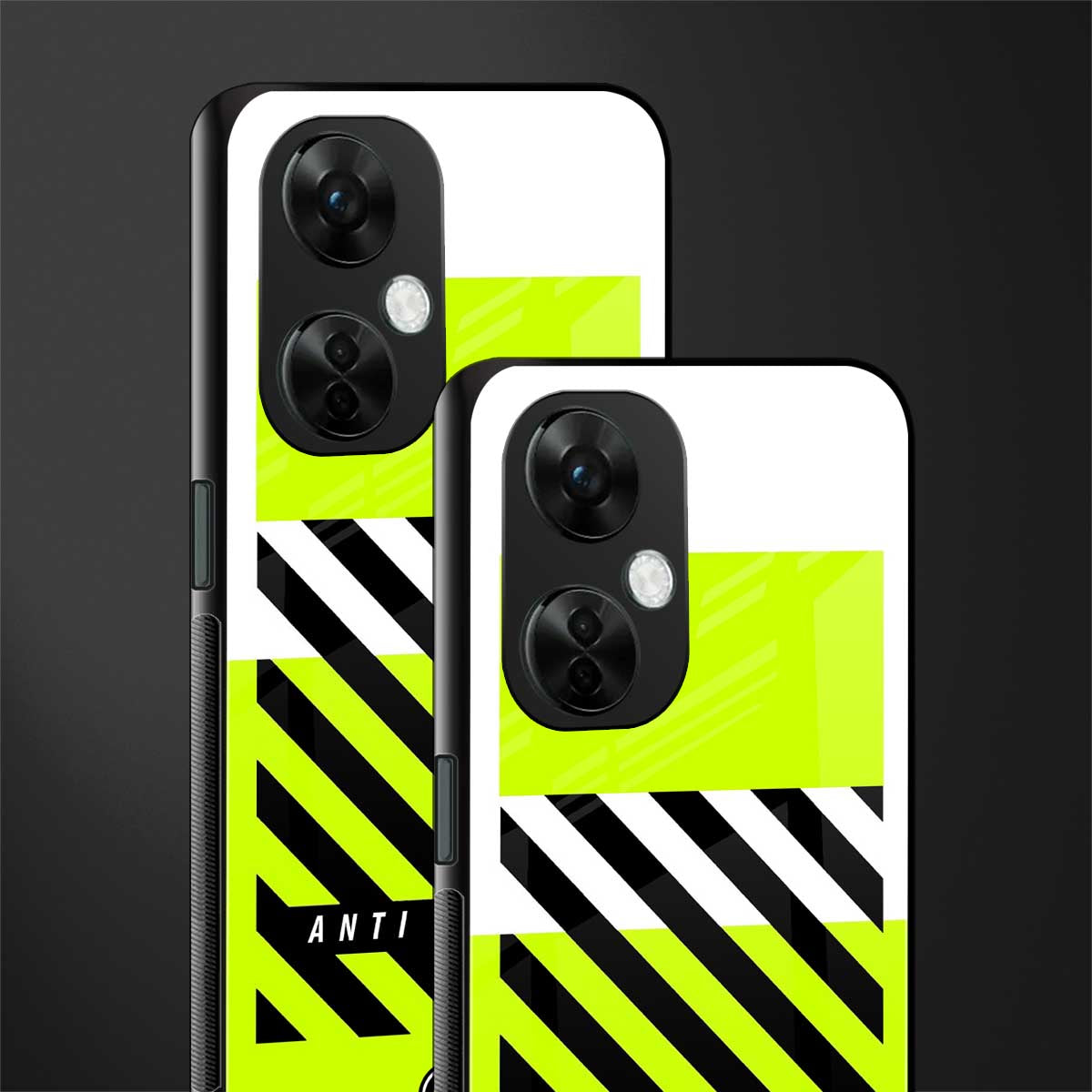 anti social back phone cover | glass case for oneplus nord ce 3 lite