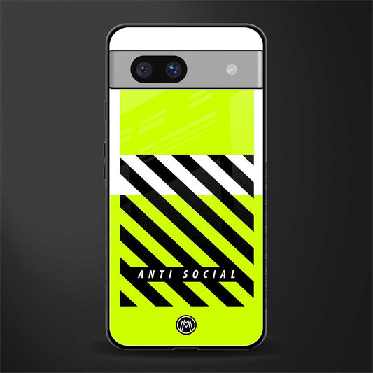 anti social back phone cover | glass case for Google Pixel 7A