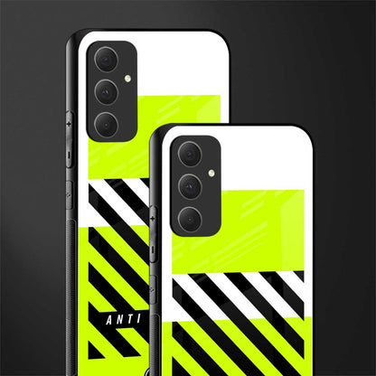 anti social back phone cover | glass case for samsung galaxy a54 5g