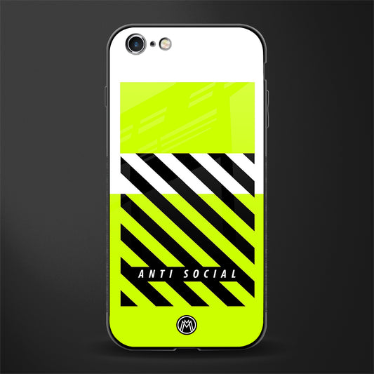 anti social glass case for iphone 6 image