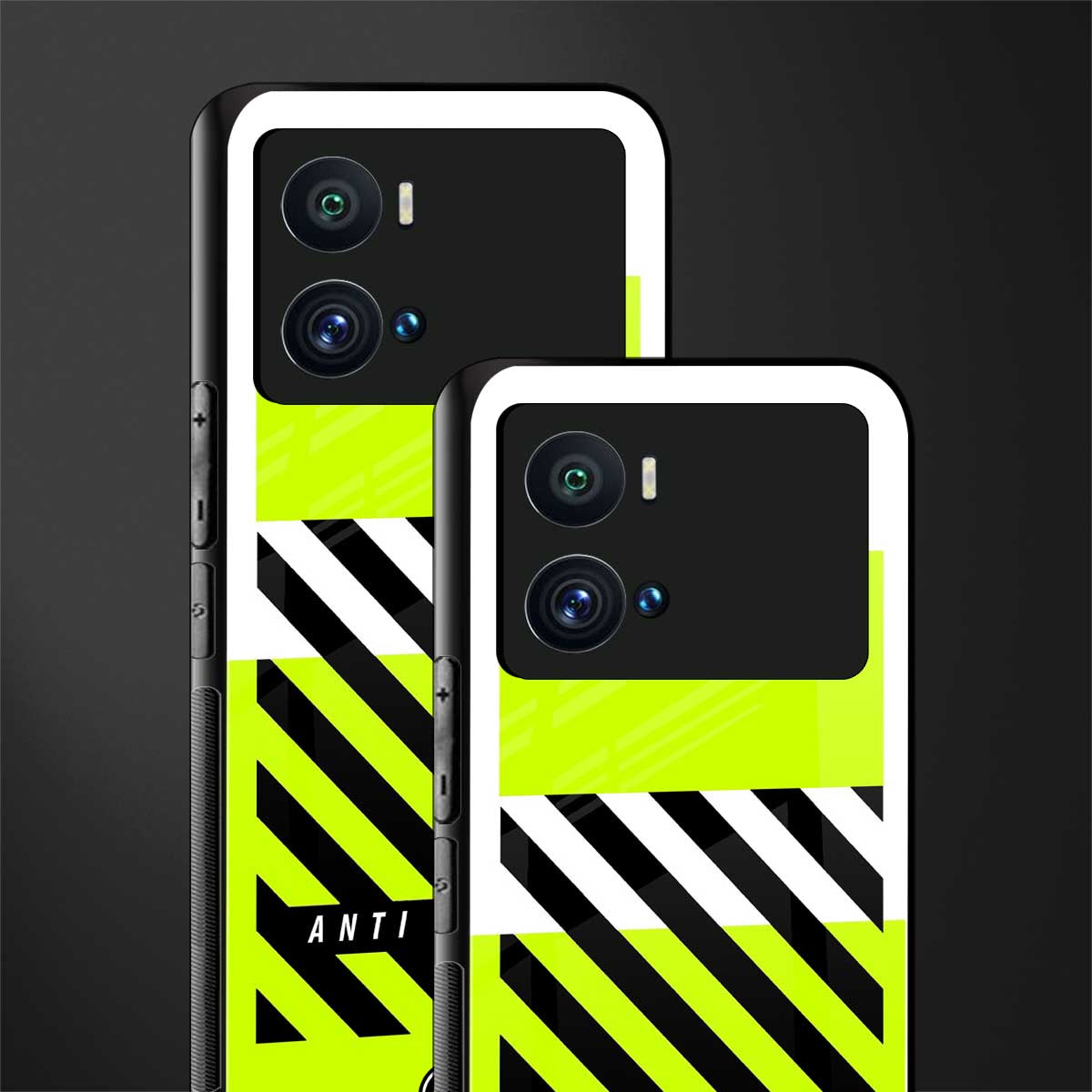 anti social back phone cover | glass case for iQOO 9 Pro