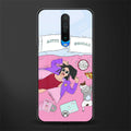 anti social chick girl glass case for poco x2 image