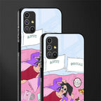 anti social chick girl glass case for samsung galaxy m51 image-2