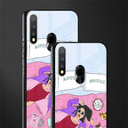 anti social chick girl glass case for vivo u20 image-2