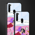 anti social chick girl glass case for redmi note 8 image-2