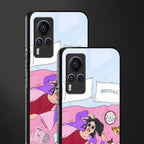 anti social chick girl glass case for vivo x60 pro image-2