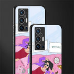 anti social chick girl glass case for vivo x70 pro plus image-2