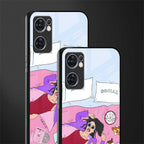 anti social chick girl glass case for oppo reno7 5g image-2
