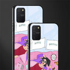 anti social chick girl glass case for samsung galaxy s10 lite image-2