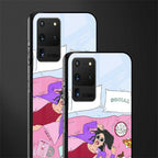 anti social chick girl glass case for samsung galaxy s20 ultra image-2