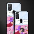 anti social chick girl glass case for samsung galaxy a21s image-2
