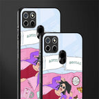 anti social chick girl glass case for realme narzo 30a image-2