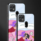 anti social chick girl glass case for oppo a15s image-2