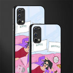 anti social chick girl glass case for realme 7 pro image-2