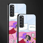anti social chick girl glass case for oppo reno 4 pro image-2