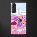 anti social chick girl glass case for oppo reno 4 pro image