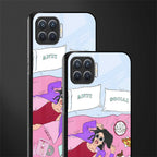 anti social chick girl glass case for oppo f17 image-2