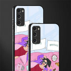 anti social chick girl glass case for samsung galaxy s20 fe image-2