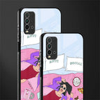 anti social chick girl glass case for redmi 9 power image-2