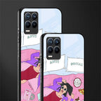 anti social chick girl glass case for realme 8 pro image-2