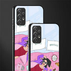anti social chick girl glass case for samsung galaxy a32 4g image-2