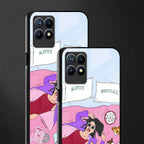 anti social chick girl glass case for realme 8i image-2