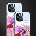 anti social chick girl glass case for iphone 12 pro image-2