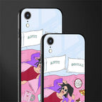 anti social chick girl glass case for iphone xr image-2