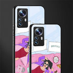 anti social chick girl back phone cover | glass case for xiaomi 12 pro