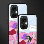 anti social chick girl back phone cover | glass case for oneplus nord ce 3 lite