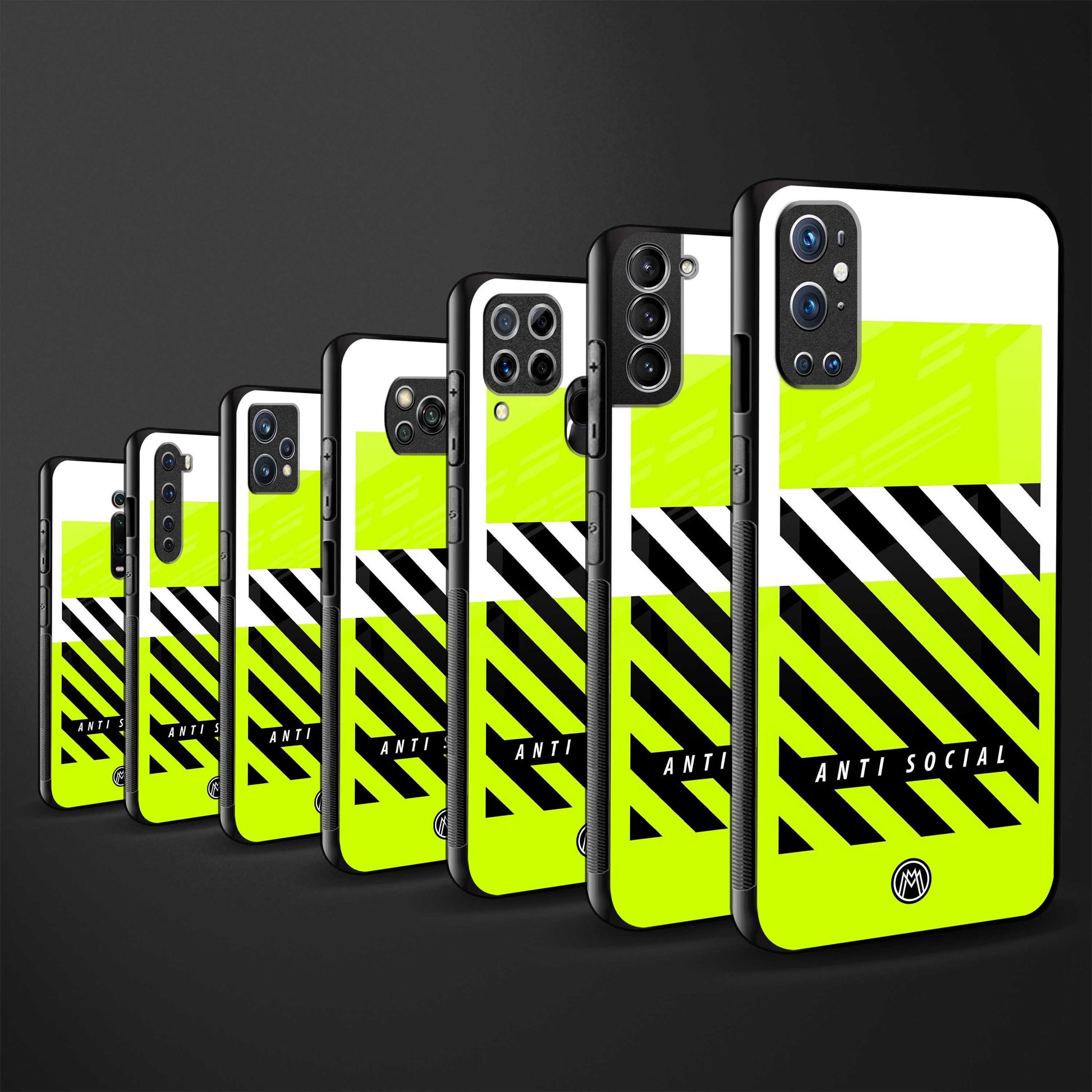 anti social back phone cover | glass case for iQOO 9 Pro