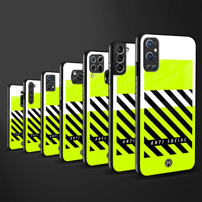anti social glass case for oppo a12 image-3