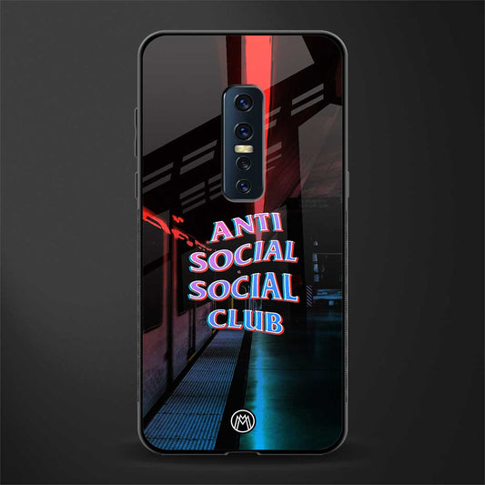 anti social social club glass case for vivo v17 pro image