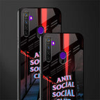 anti social social club glass case for realme 5 pro image-2