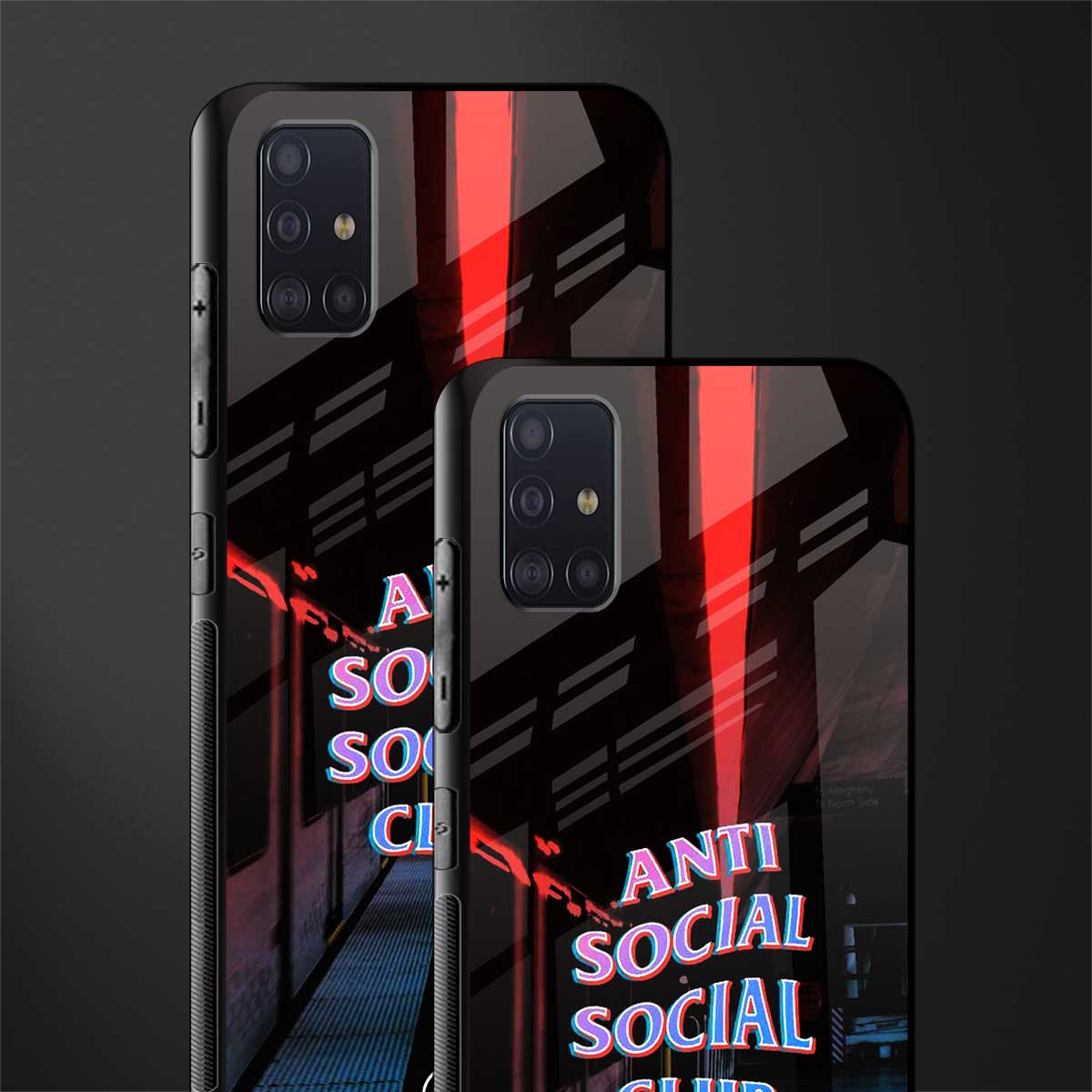 anti social social club glass case for samsung galaxy a71 image-2