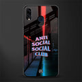 anti social social club glass case for samsung galaxy m10s image