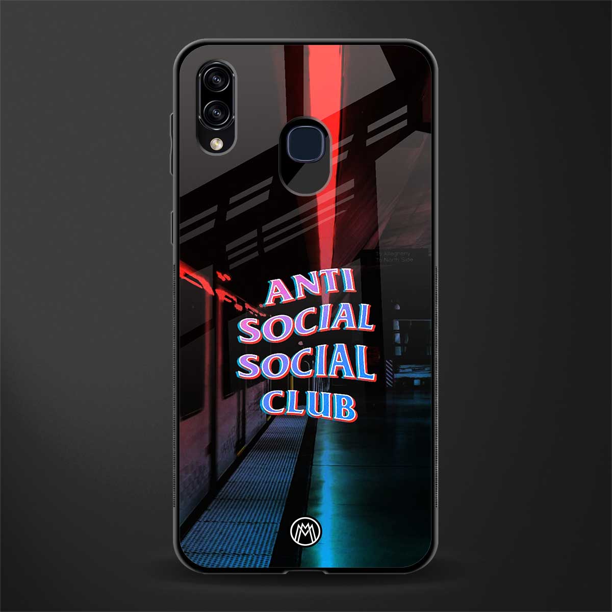 anti social social club glass case for samsung galaxy a30 image