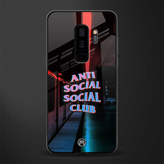 anti social social club glass case for samsung galaxy s9 plus image