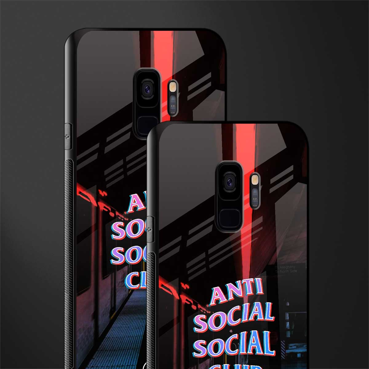 anti social social club glass case for samsung galaxy s9 image-2