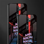 anti social social club glass case for oppo a5 2020 image-2