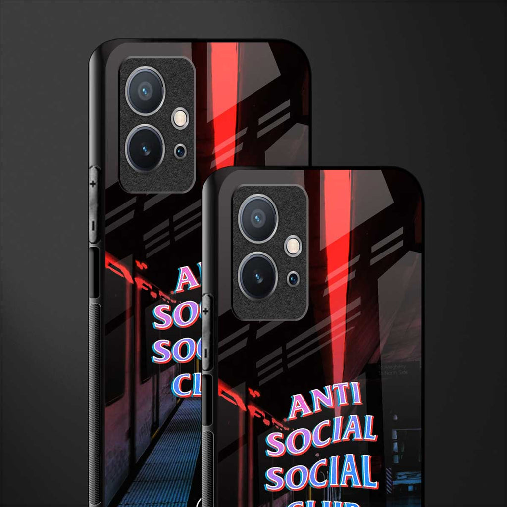 anti social social club glass case for vivo t1 5g image-2