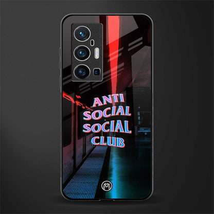 anti social social club glass case for vivo x70 pro plus image
