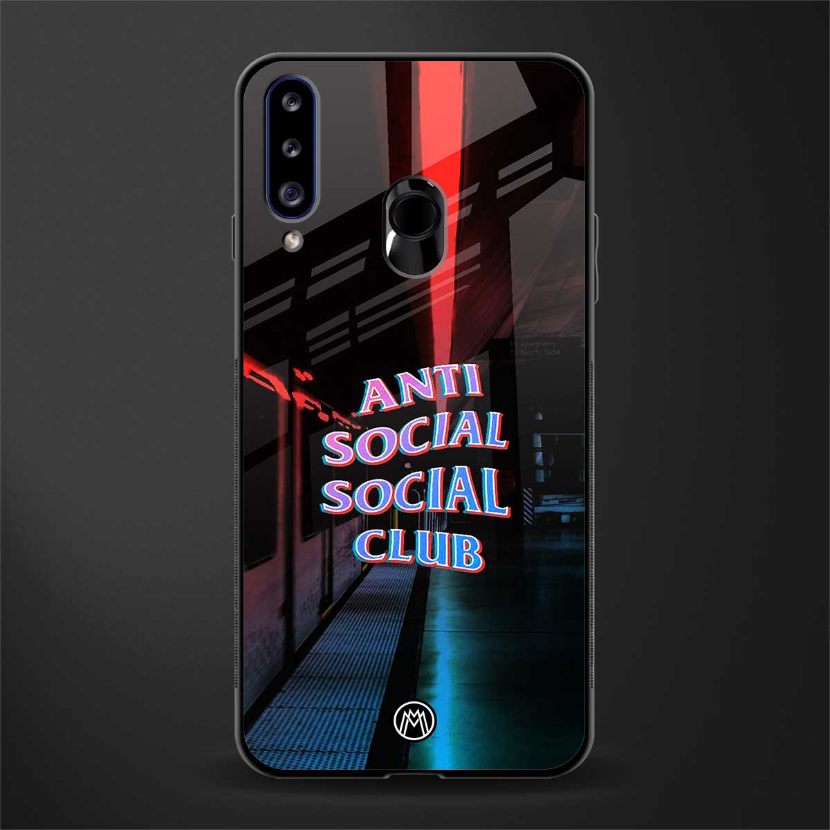 anti social social club glass case for samsung galaxy a20s image