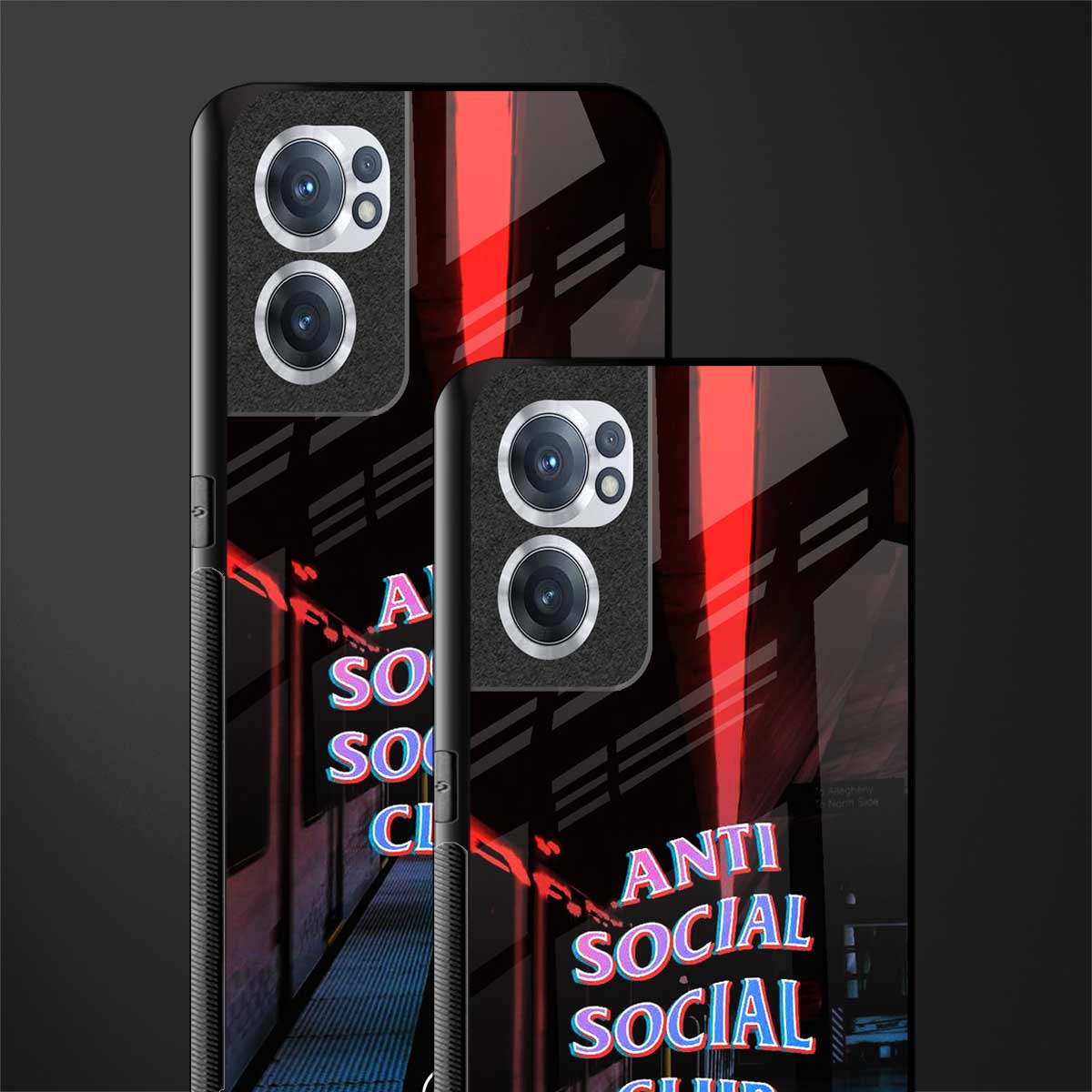 anti social social club glass case for oneplus nord ce 2 5g image-2