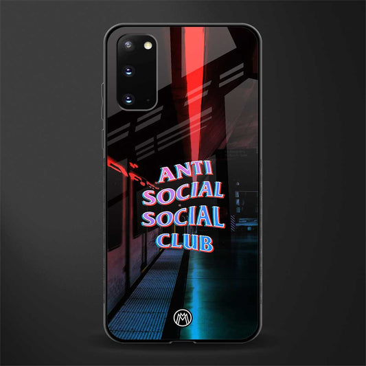 anti social social club glass case for samsung galaxy s20 image