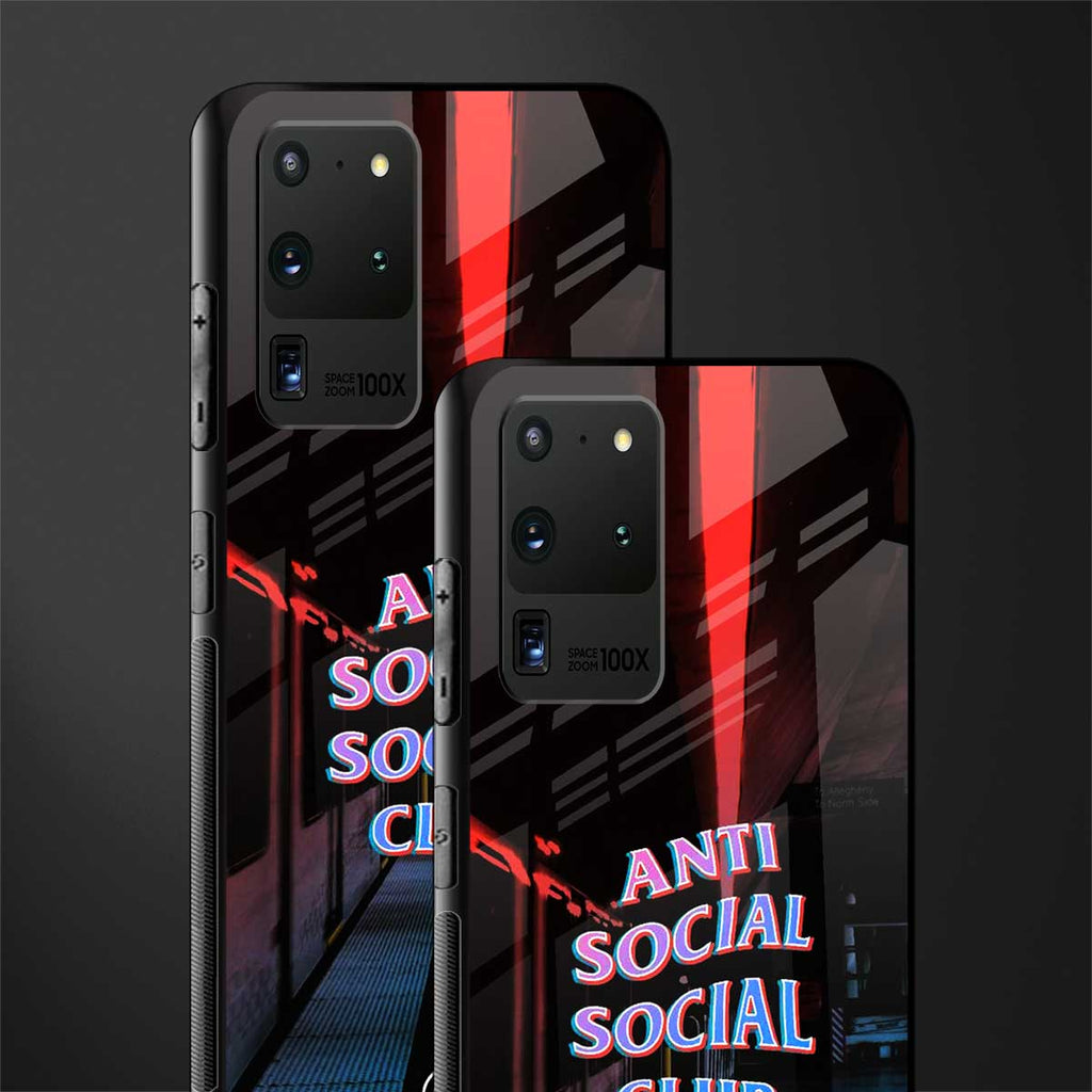 anti social social club glass case for samsung galaxy s20 ultra image-2