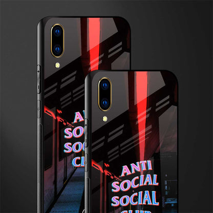 anti social social club glass case for vivo v11 pro image-2