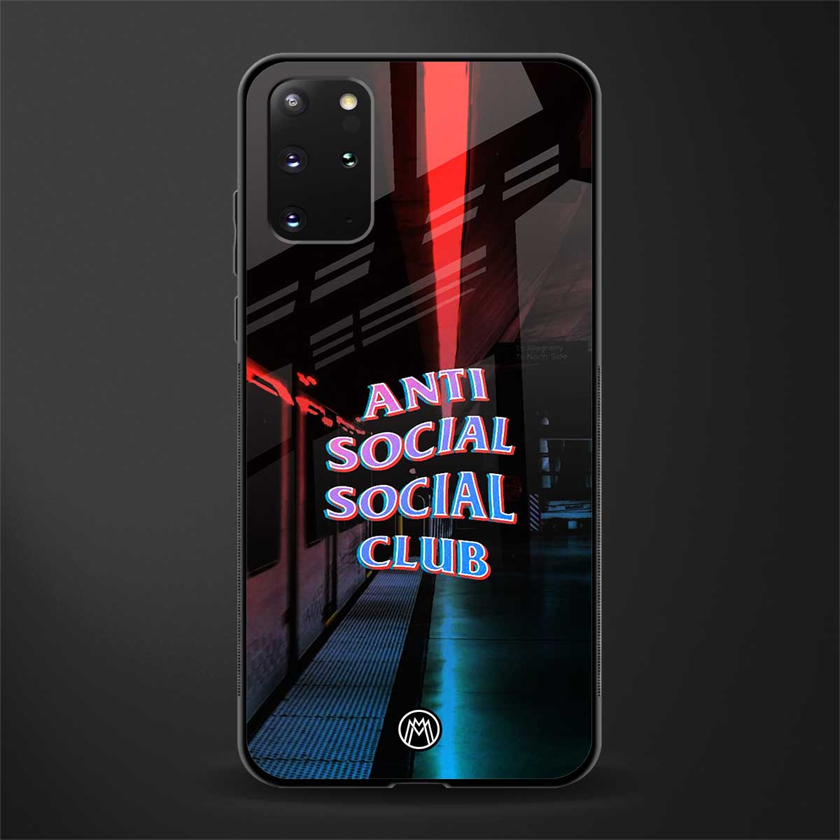 anti social social club glass case for samsung galaxy s20 plus image