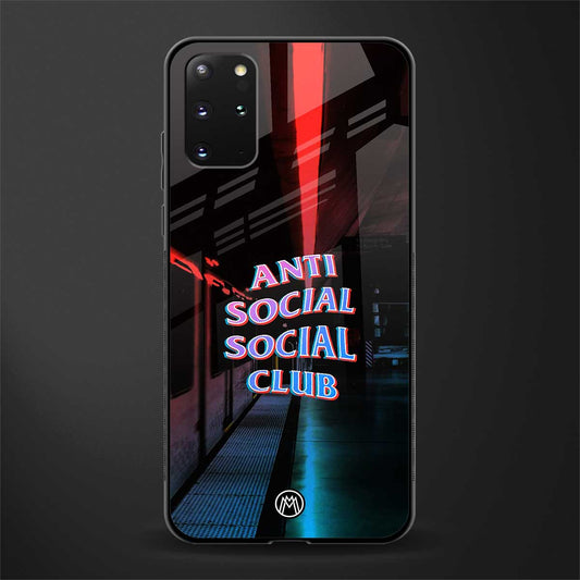 anti social social club glass case for samsung galaxy s20 plus image