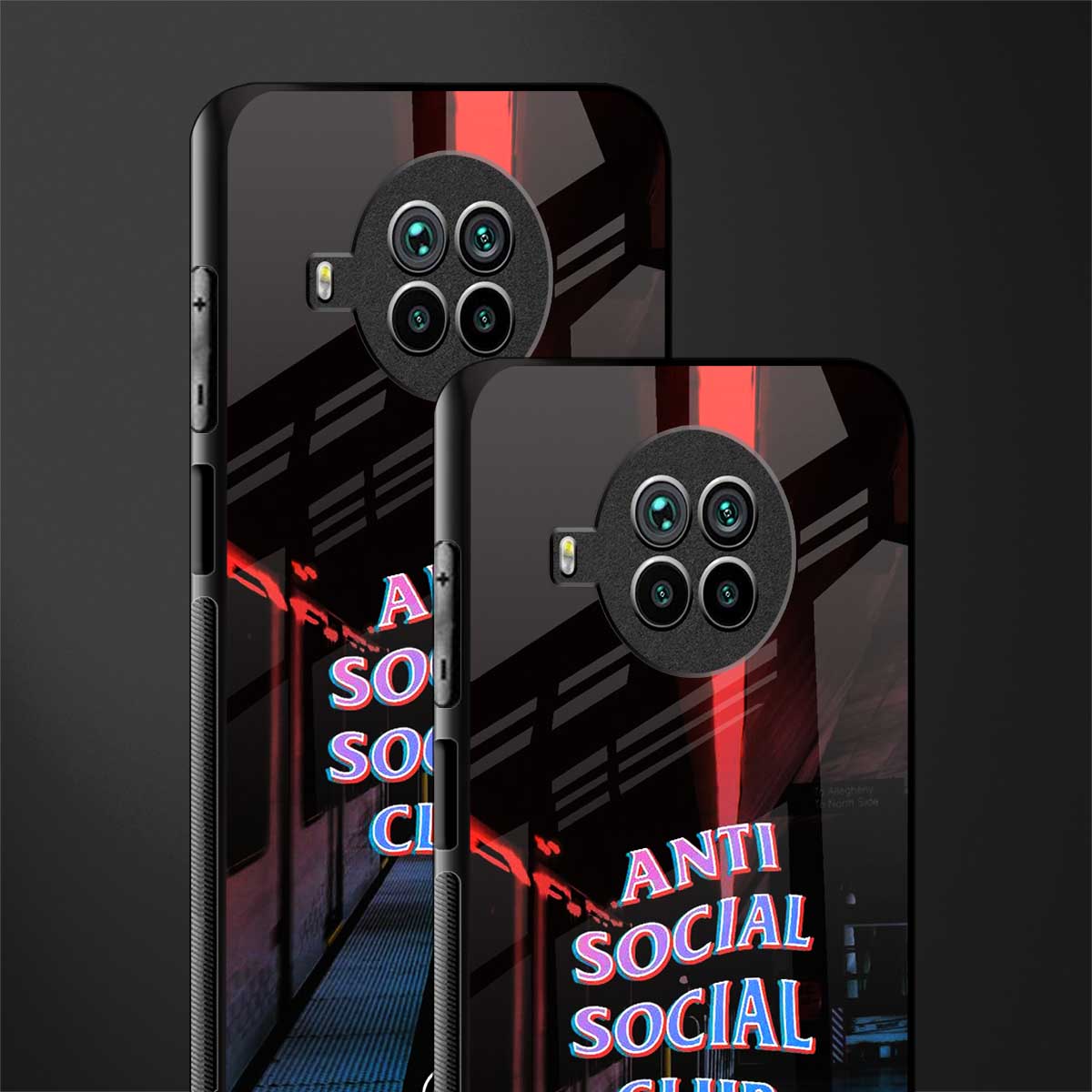 anti social social club glass case for mi 10i image-2